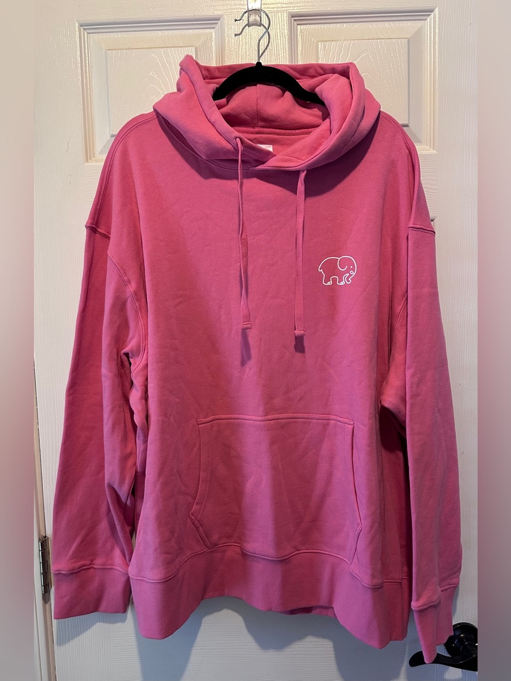 Ivory Ella Pink Breast Cancer Awareness Butterfly Ribbon Elephant Hoodie NWOT